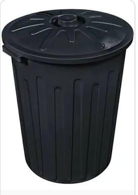 CESTO FECHADO C/ TAMPA 93 L PRETO
