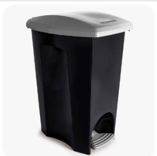 LIXEIRA C/ PEDAL  ECOBLACK 48 L