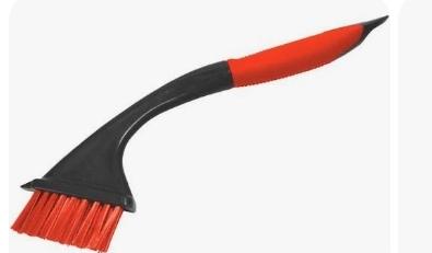 ESCOVA LIMPA CANTOS  VERMELHO/CINZA