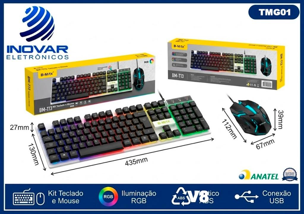 TMG 01 TECLADO + MOUSE GAMER  USB KEY-11010 BM-T13