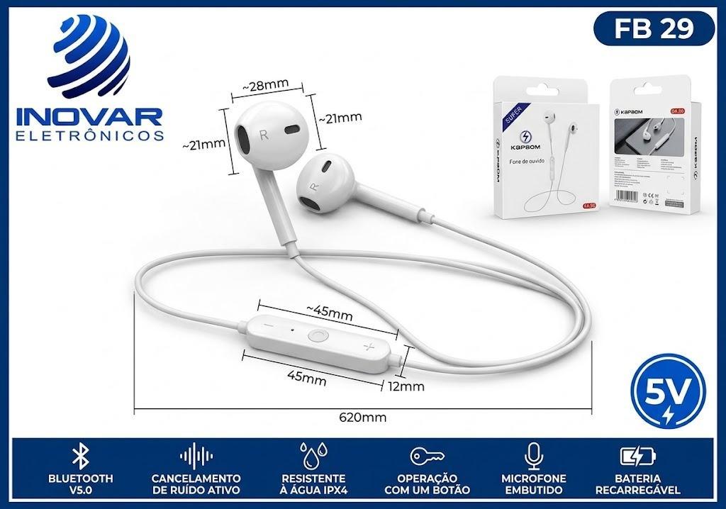 FB 29 FONE BLUETOOTH COM MICROFONE S6