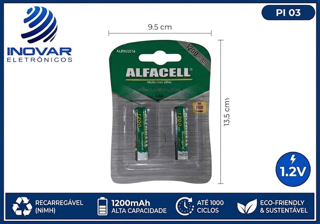PI 03 PILHA RECARREGAVEL AAA 1200mAh ALPR62D14