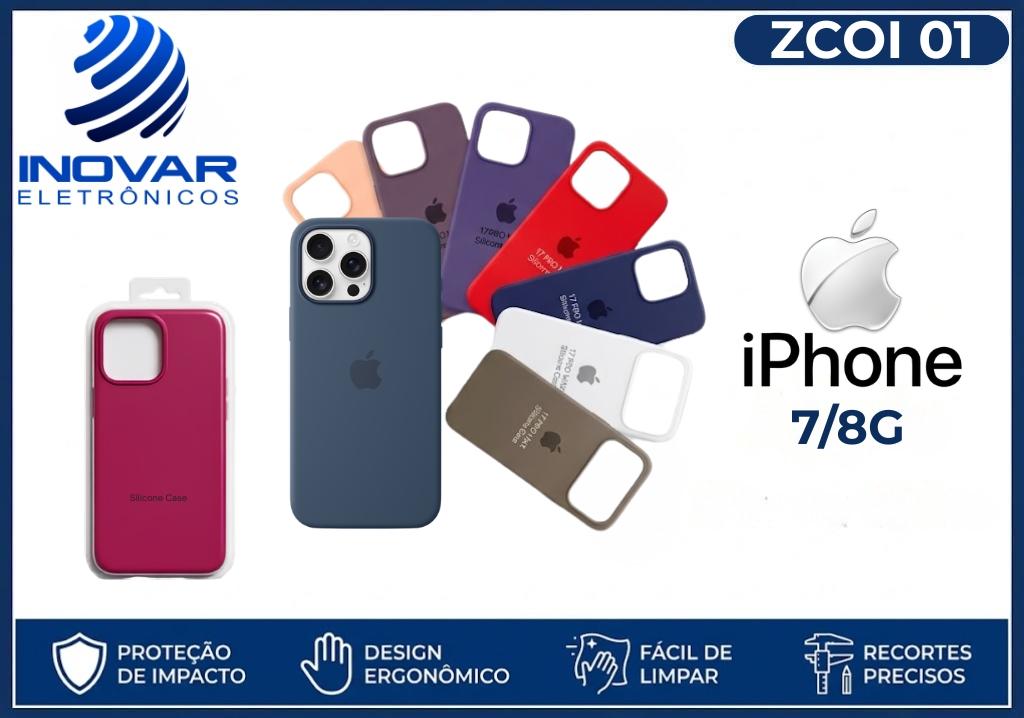 ZCOI 01  CASE SILICONE AVELUDADA IPHONE ORIGINAL  7/8G