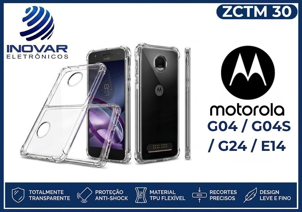 ZCTM 30 CAPA TPU ANTI IMPACTO MOTOROLA MOTO G04 / G04S / G24 / E14