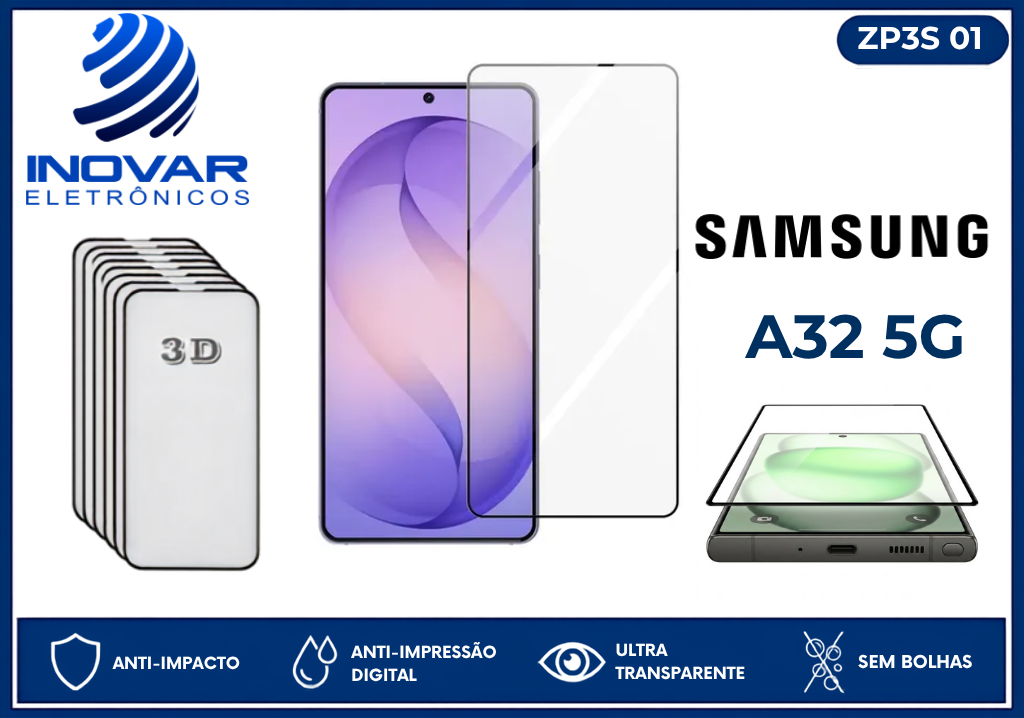 ZP3S 01 PELICULA 3D  SAMSUNG A32 5G