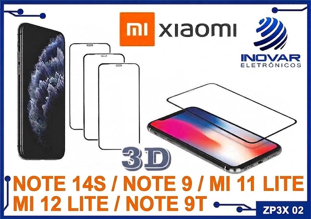 ZP3X 02 PELICULA 3D XIAOMI REDMI NOTE 14S / NOTE 9 / MI 11 LITE / MI 12 LITE / NOTE 9T