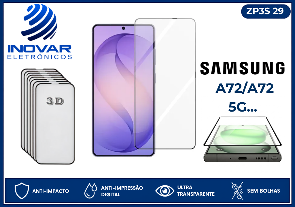 ZP3S 29 PELICULA 3D  SAMSUNG A72/A72 5G...