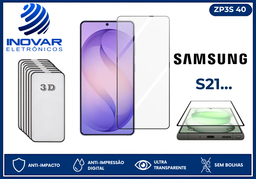 ZP3S 40 PELICULA 3D  SAMSUNG S21...