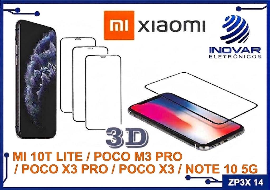 ZP3X 14 PELICULA 3D XIAOMI MI 10T LITE / POCO M3 PRO / POCO X3 PRO / POCO X3 / NOTE 10 5G
