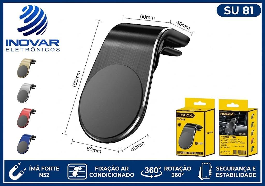 SU 81 SUPORTE MAGNETICO CLIPE PARA SAIDA DO AR SPO-5131 KA-C013