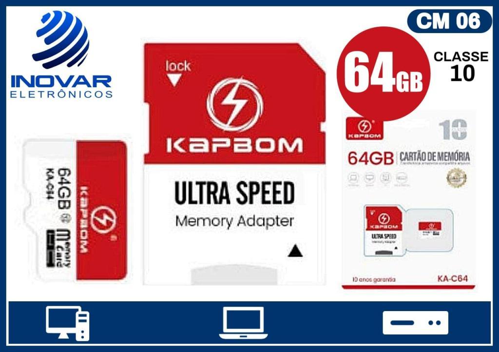 CM 06 CARTÃO DE MEMORIA 64 GIGAS MD-589