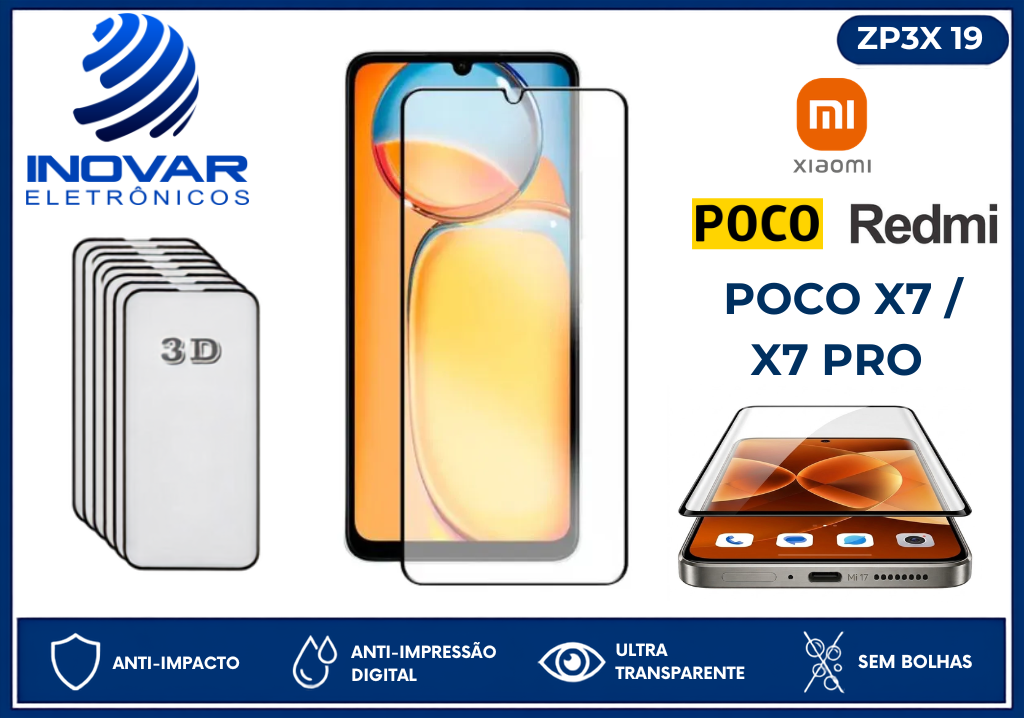ZP3X 19 PELICULA 3D XIAOMI POCO X7 / X7 PRO