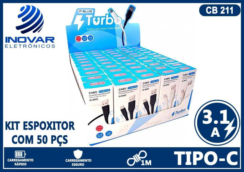 CB 211 CAIXA EXPOSITORA COM 50 CABOS TIPO C LE-849C