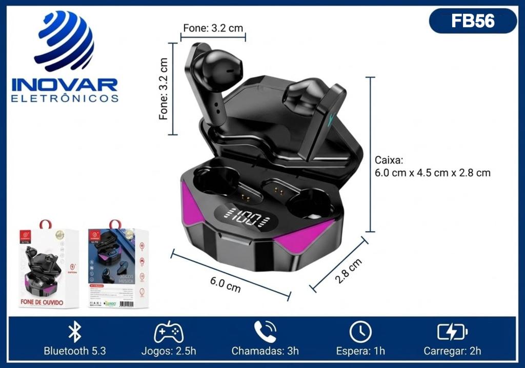 FB 56 FONE BLUETOOTH GAMER KA-790