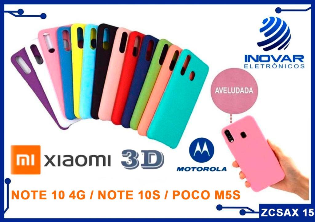 ZCSAX 15 CAPA SILICONE AVELUDADA (sem blister) XIAOMI REDMI NOTE 10 4G / NOTE 10S / POCO M5S
