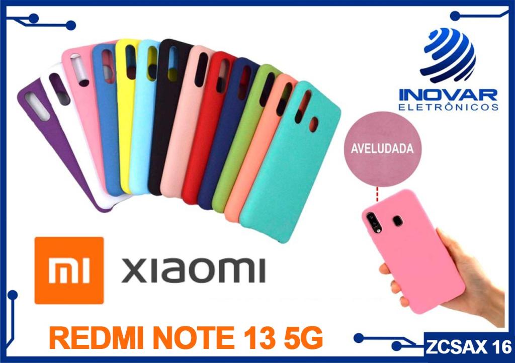 ZCSAX 16 CAPA SILICONE AVELUDADA (sem blister) XIAOMI REDMI NOTE 13 5G