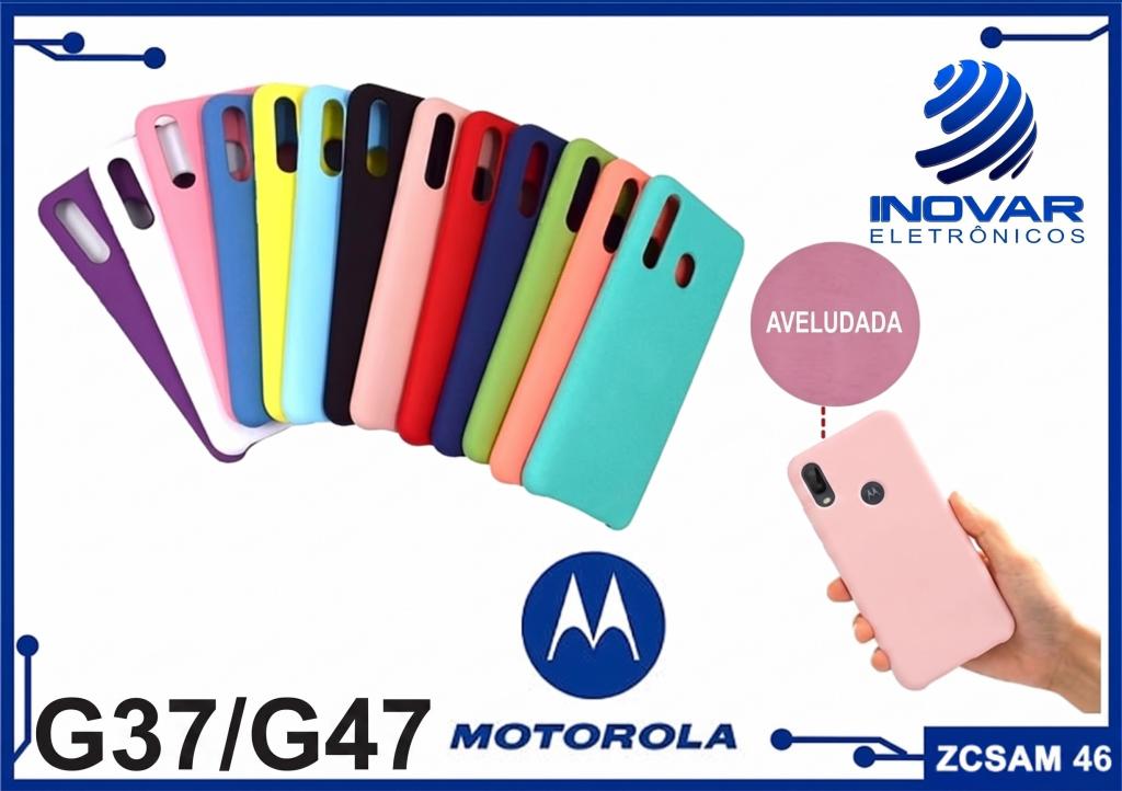 ZCSAM 46 CAPA SILICONE AVELUDADA (sem blister) MOTOROLA G37/G47