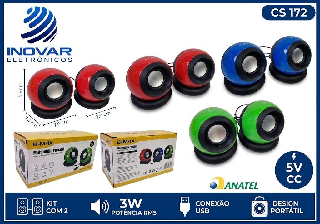 CS 172 MINI CAIXA DE SOM 5W PARA NOTEBOOK PC YM-02 ka-1019 D008 BM-S206