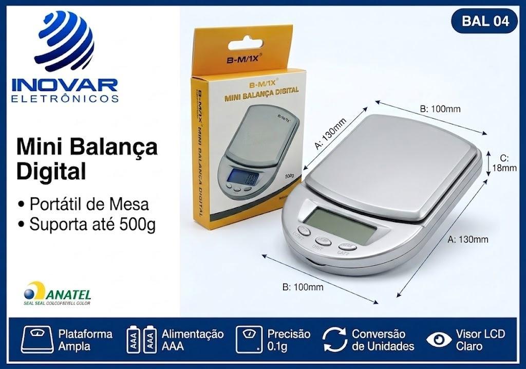 BAL 04 BALANÇA DE PRECISÃO  500g/0,1g KA-B106 A04