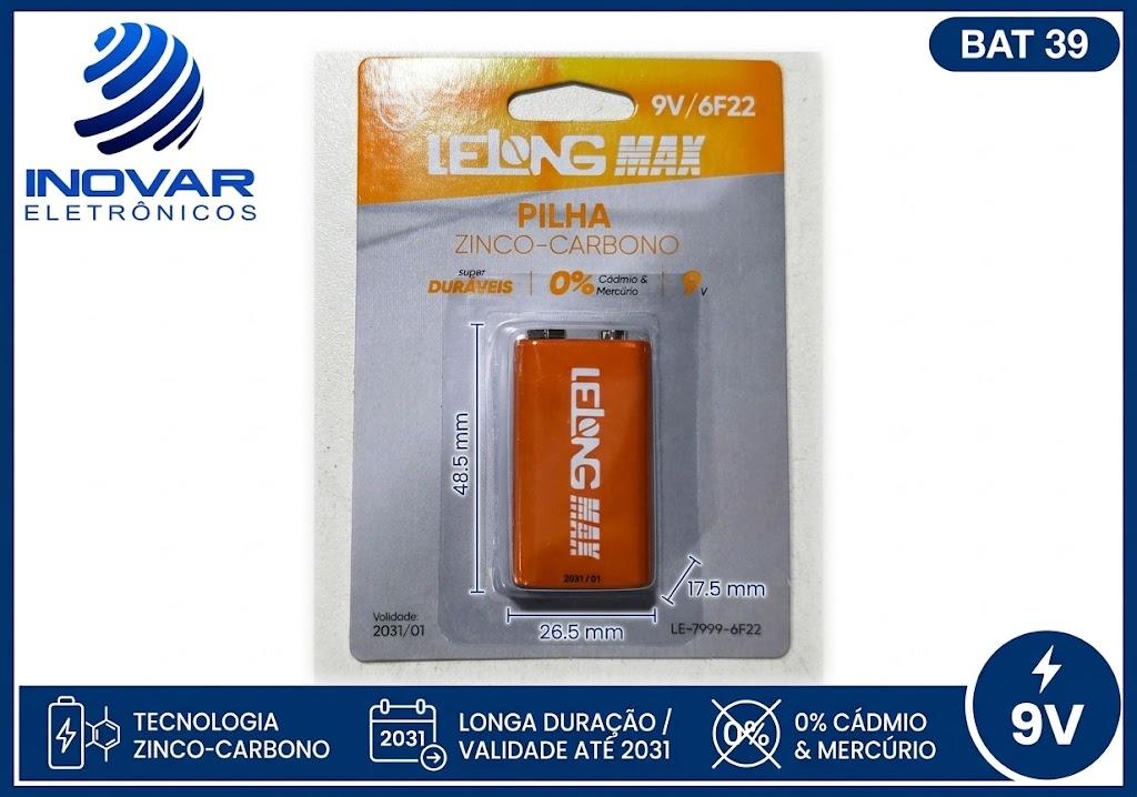 BAT 39 BATERIA 9V NO BLISTER CELL-11030 11054