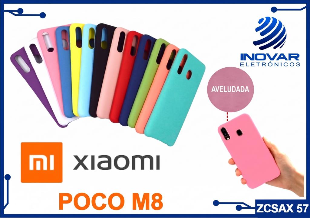 ZCSAX 57 CAPA SILICONE AVELUDADA (sem blister) XIAOMI POCO M8