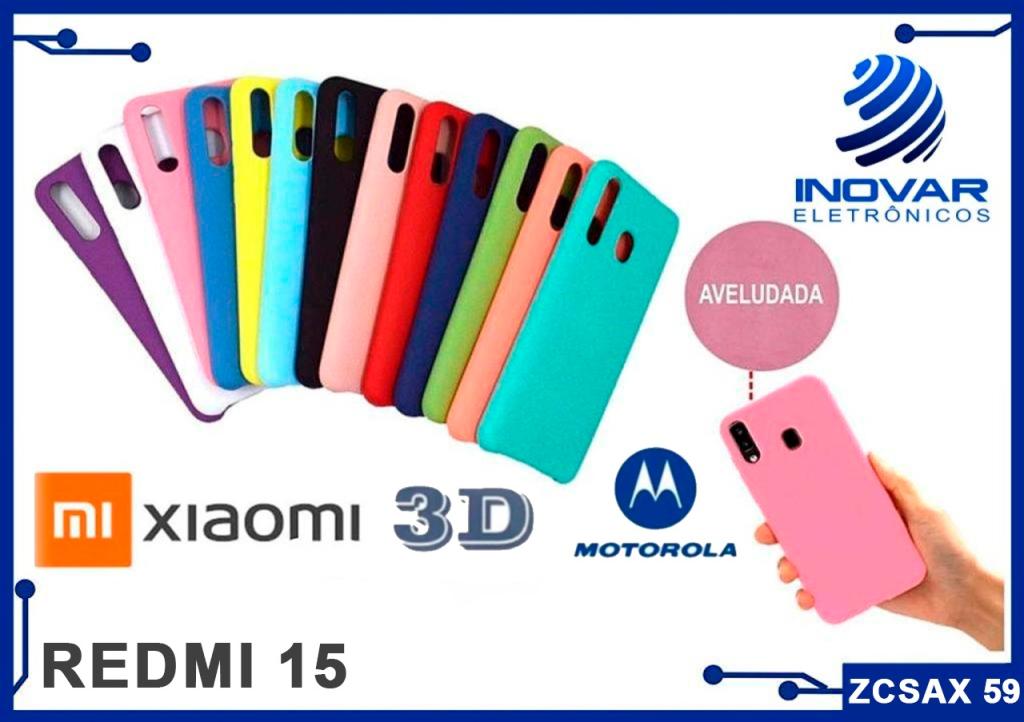 ZCSAX 59 CAPA SILICONE AVELUDADA (sem blister) XIAOMI REDMI 15