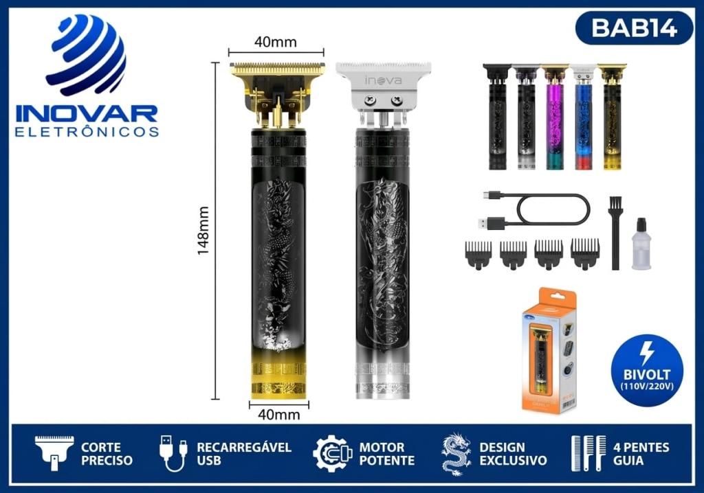 BAB 14 MAQUINA CORTAR CABELO DRAGÃO LFJ-13386