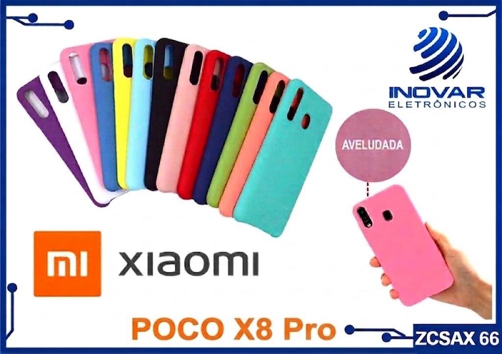 ZCSAX 66 CAPA SILICONE AVELUDADA (sem blister) XIAOMI POCO X8 PRO
