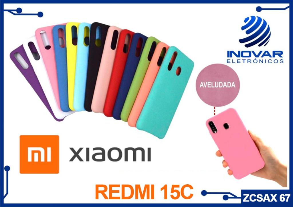 ZCSAX 67 CAPA SILICONE AVELUDADA (sem blister) XIAOMI REDMI 15C