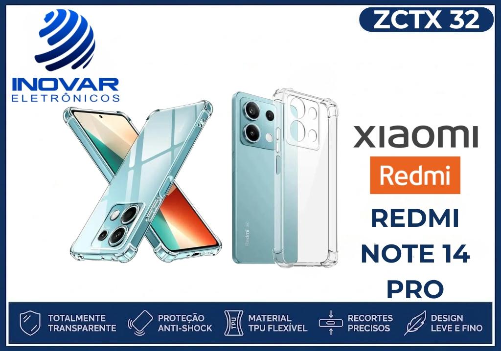 ZCTX 32 CAPA TPU ANTI IMPACTO XIAOMI REDMI NOTE 14 PRO