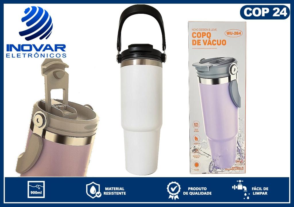COP 24 COPO TERMICO COM ALÇA  900 ML WU-264
