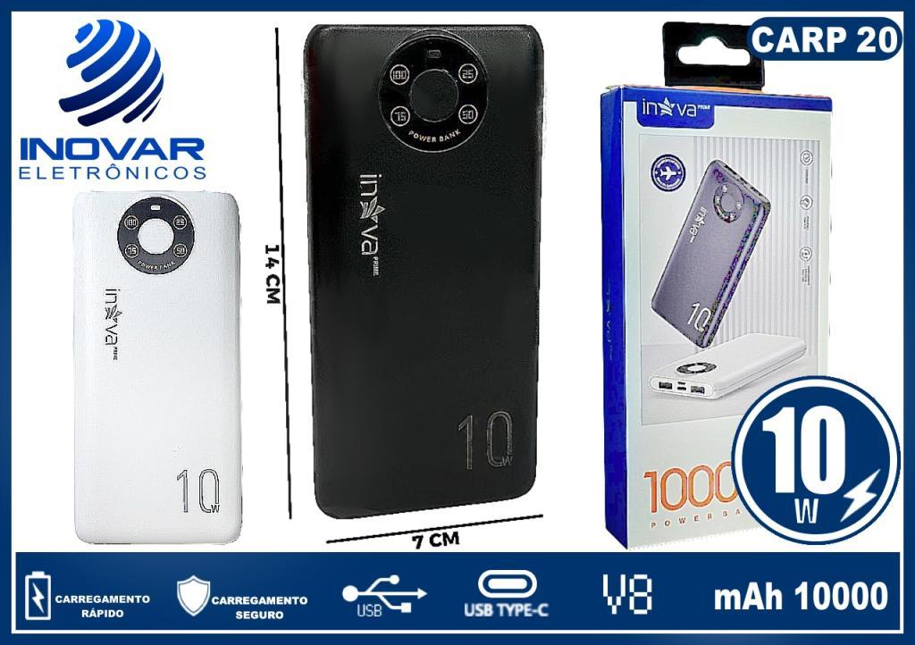CARP 20 CARREGADOR PORTATIL 10.000 mAh POWER BANK KV-420 KV-20378