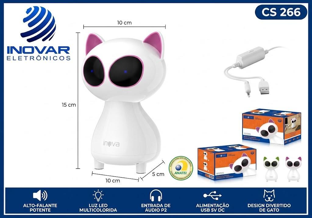 CS 266 CAIXA DE SOM PRA NOTEBOOCK E PC GATINHO RAD-20453