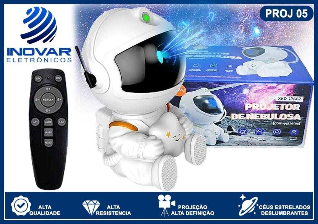 PROJ 05 PROJETOR ASTRONAUTA COM CONTROLE REMOTO XKD-12567 12568 L50