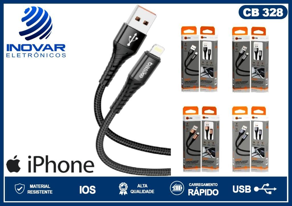 CB 328 CABO USB-A LIGHITNING (IPHONE) 1 METRO BA-CBO 102