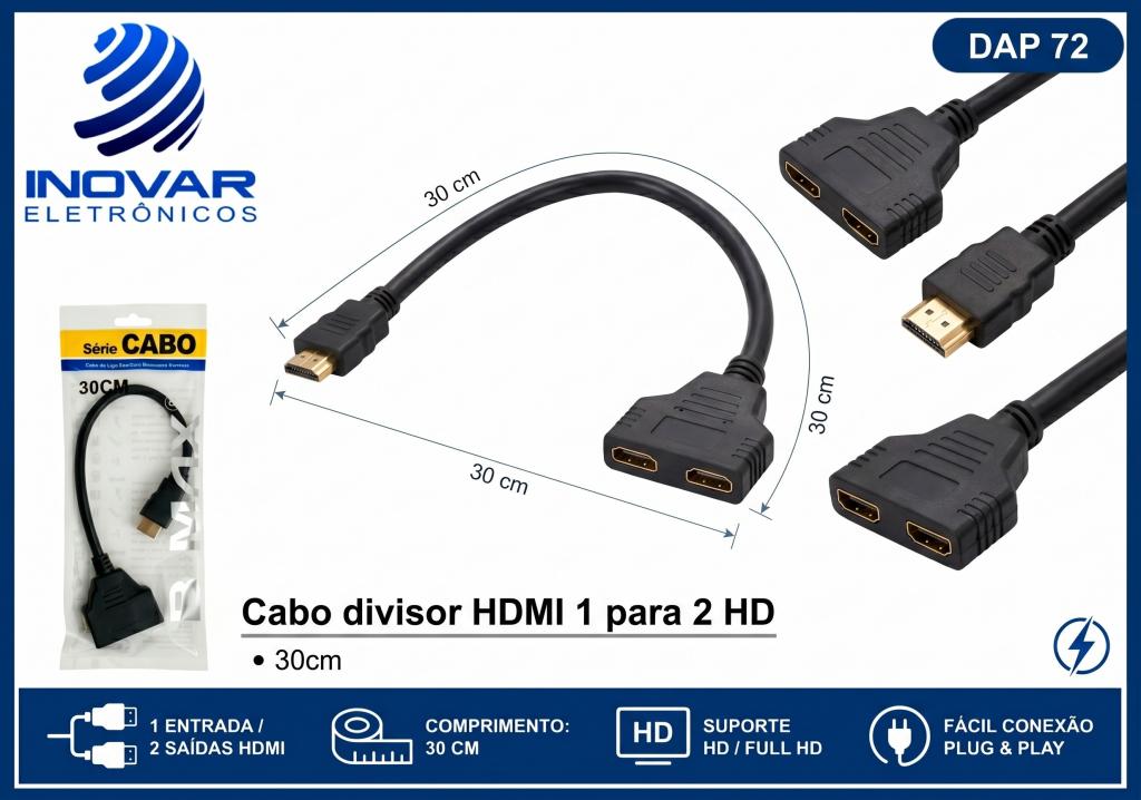 DAP 72 DUPLICADOR HDMI 1X2 KA-7880 BM 8742