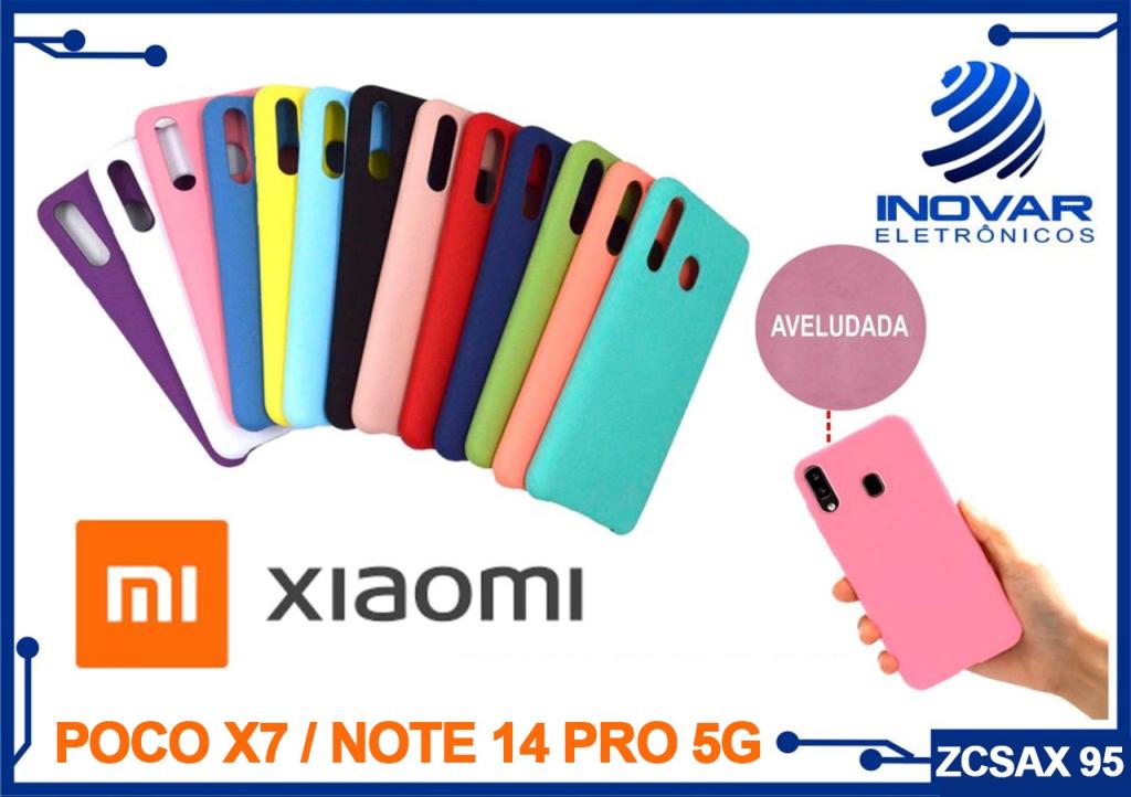 ZCSAX 95 CAPA SILICONE AVELUDADA (sem blister) XIAOMI POCO X7 / NOTE 14 PRO 5G