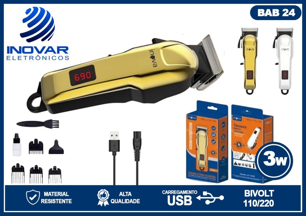 BAB 24 MAQUINA DE CORTAR CABELO CARREGAMENTO USB LFJ-12193