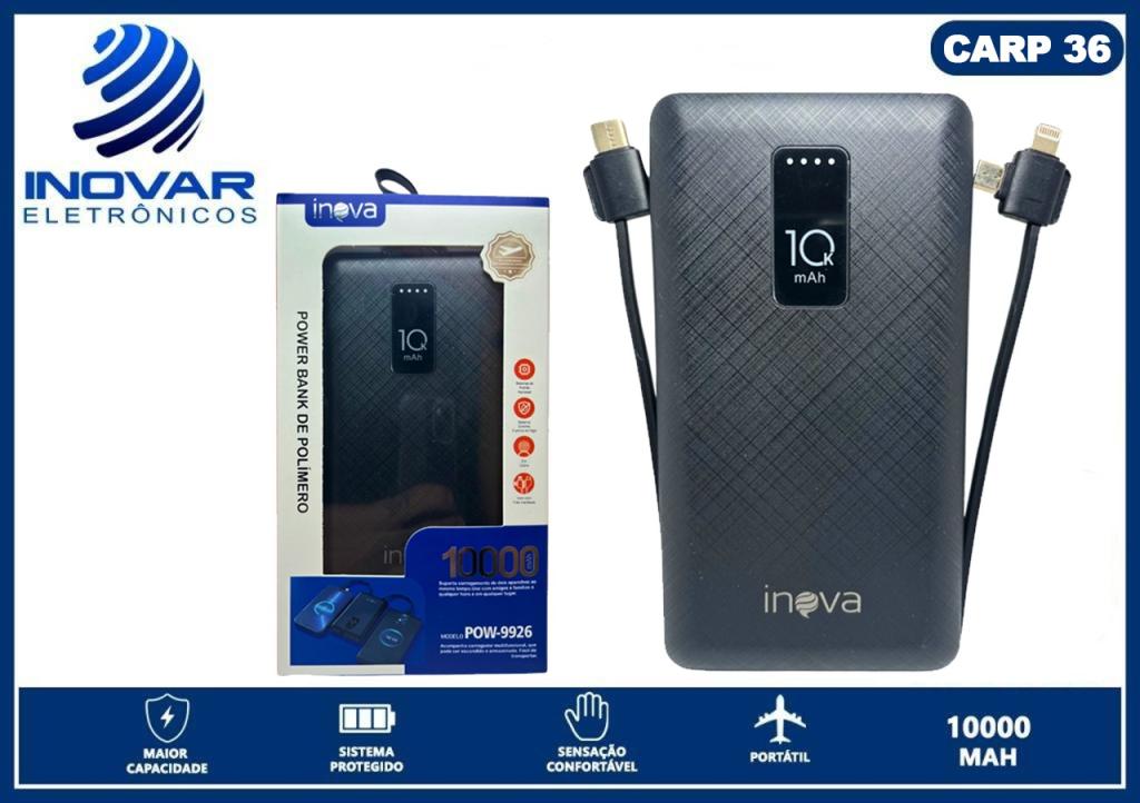 CARP 36 CARREGADOR PORTATIL 10.000 mAh COM ANATEL POW9926