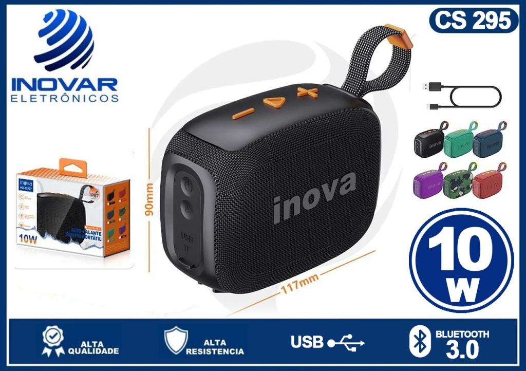 CS 295 CAIXA DE SOM BLUETOOTH 10W RAD-12707