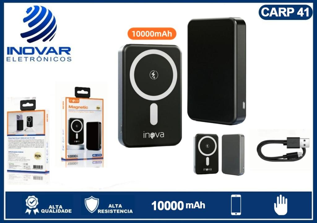 CARP 41 CARREGADOR PORTATIL POR INDUÇAO MAGSAFE 10.000 mAh MD-12735