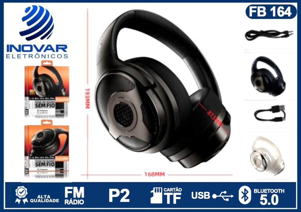 FB 164 FONE HEADSET BLUETOOTH COM ANC BA-FON 6695