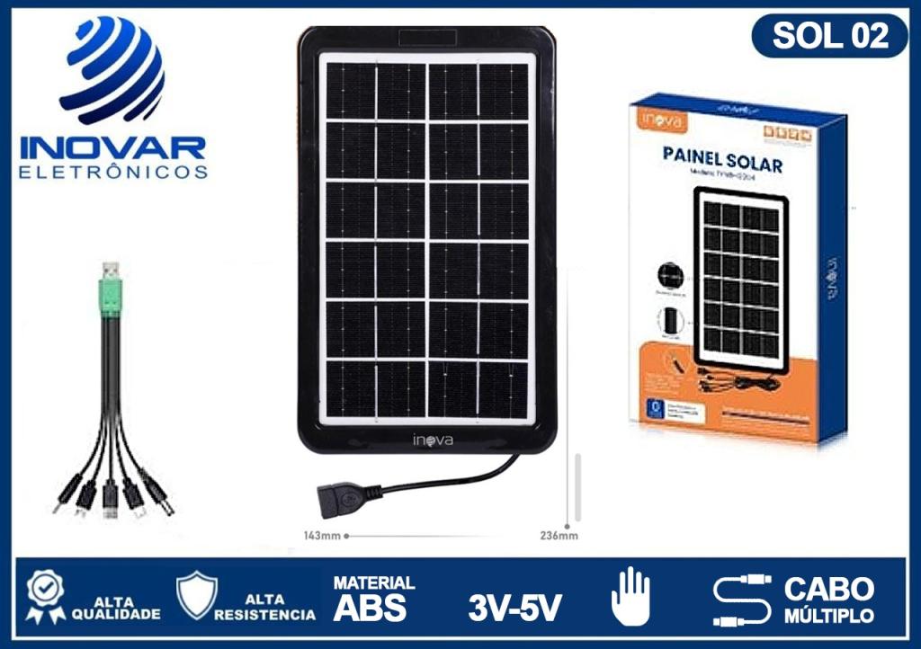SOL 02 PLACA SOLAR COM CABO 1,5 METROS tynb-12204
