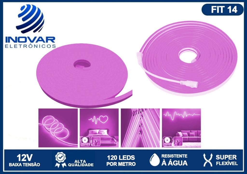 FIT 14 FITA DE LED NEON 5 METROS ROXA
