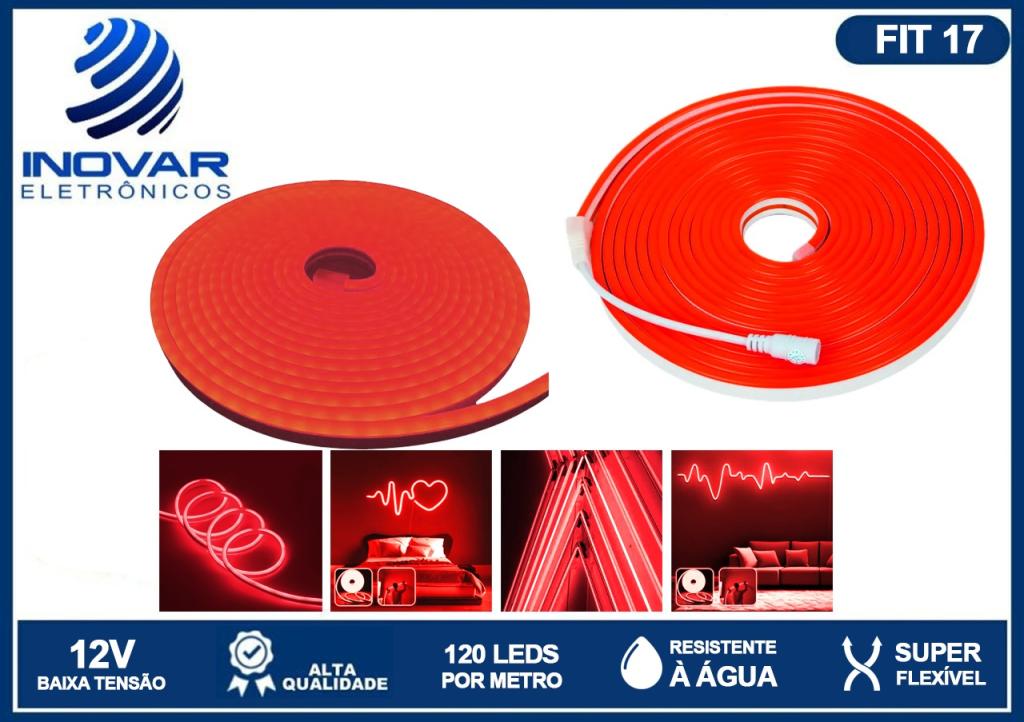 FIT 17 FITA DE LED NEON 5 METROS VERMELHO