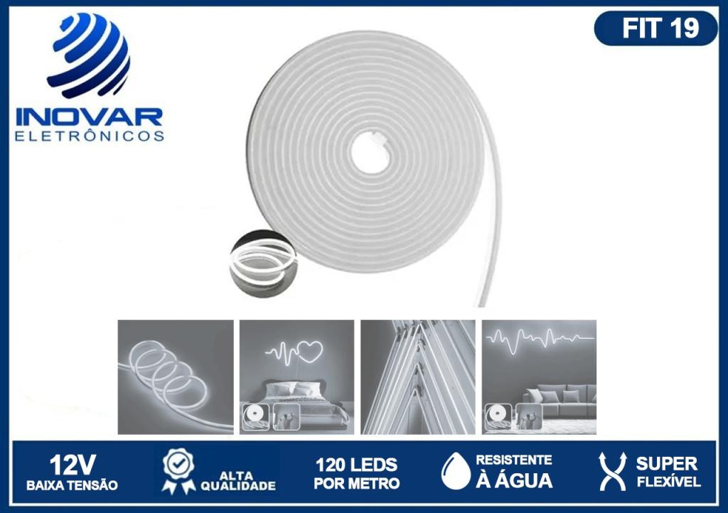 FIT 19 FITA DE LED NEON 5 METROS BRANCO FRIO