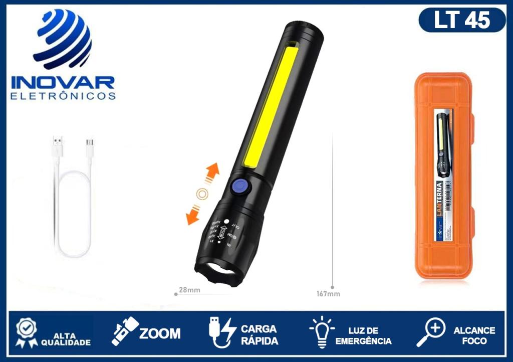 LT 45 LANTERNA LED RECARREGAVEL KV-769
