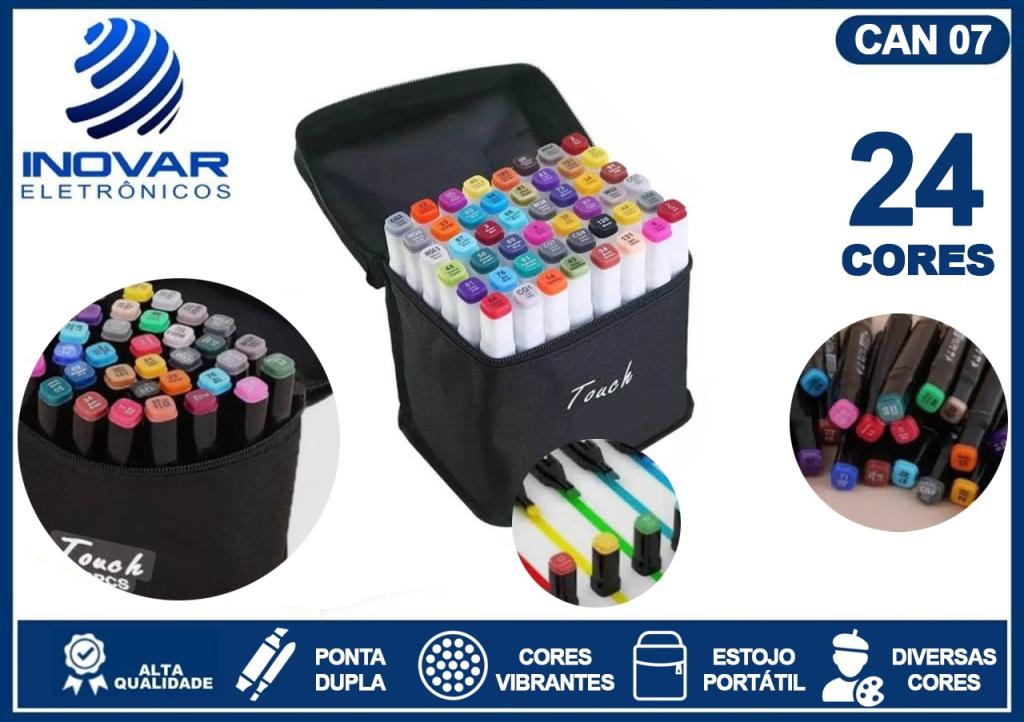CAN 07 CONJUNTO DE CANETINHAS 24 PÇS