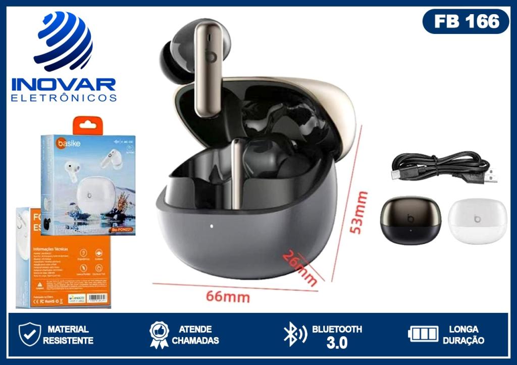 FB 166 FONE BLUETOOTH TWS TOP DE LINHA BA-FON 221