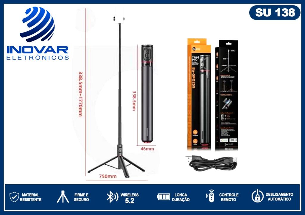 SU 138 SUPORTE TRIPE COM INTELIGENCIA ARTIFICIAL sensor de movimento BLUETOOTH BA-SPO 259